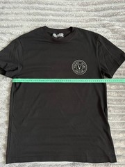 Versace Jeans Couture Men’s Black V-Emblem Logo T-Shirt Size M Mint Authentic