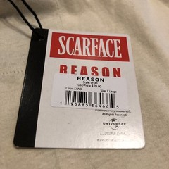 Reason X Scarface Tony Montana T Shirt Men’s Size XL Cigar Off White Sand Rare