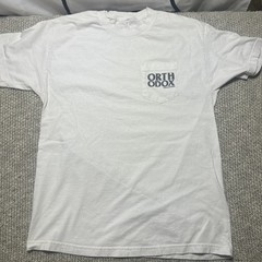 Orthodox Straight Edge Hardcore Pocket T WHITE Size L