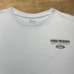 Ford F150 OBS Built Ford Tough Slogan T Shirt Mens Large Blue Truck Graphic Tee
