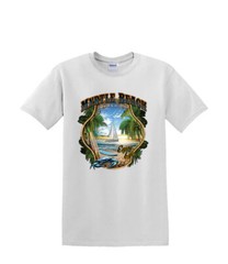 T-Shirt S to 2XL 3XL -SURF myrtle beach SAILBOAT beach boards resort waves fun