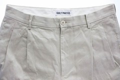 WACKO MARIA DOUBLE PLEATED CHINO TROUSERS BEIGE SIZE 2XL 23SS WMP PT02 2 Tuck Ch