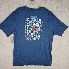 Travis Mathew T-Shirt Mens XL Blue Return Ticket Graphic Short Sleeve A42234
