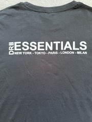 ESSENTIALS Mens 3XL Black Logo Crew Neck T-Shirt Authentic DRILL DRL