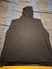 $62…True Religion “Buddha” size XL Lightweight Hooded Tank Black.