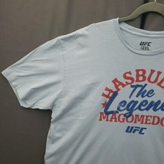 Hasbulla UFC T-Shirt Mens XXL Blue MMA The Legend Graphic Short Sleeve