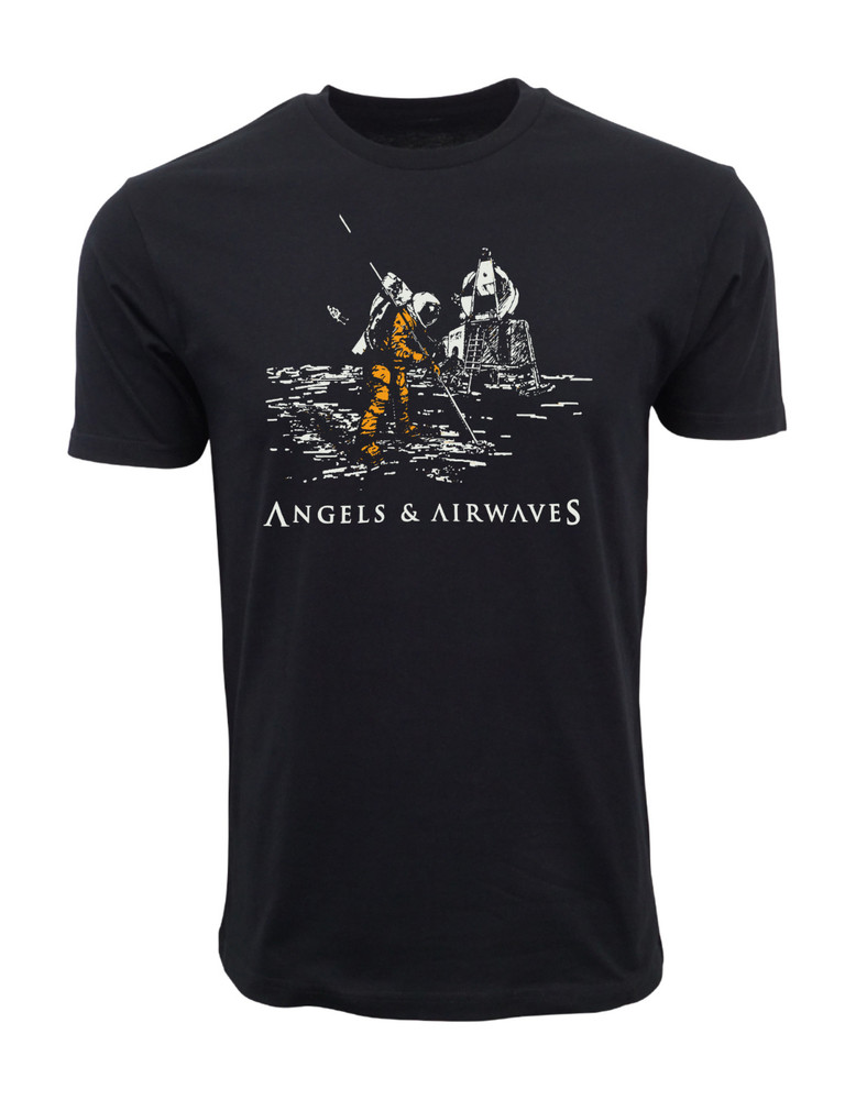 MENS ANGELS AND AIRWAVES MOON LANDING T SHIRT