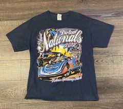 Dirt Car Nationals 2012 Tshirt Mens Larg Big Print Front And Back Volusia Racing