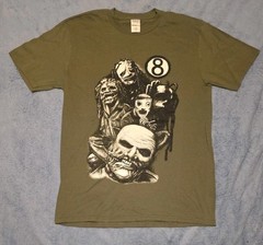 Slipknot T-Shirt Adult Medium Black Background Gildan Soft Green 8