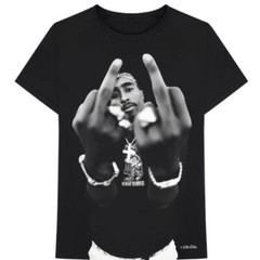 Tupac Hip Hop T-shirt – 2pac Middle Finger, Praying, Against the World -Official