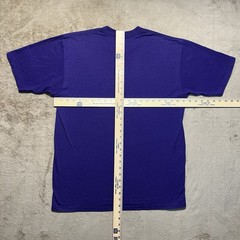 Vintage 90s Blank T Shirt Mens Large Purple Cotton Made In USA Jerzees Tag