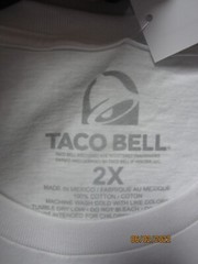 Men’s Taco Bell Short Sleeve Graphic Crewneck T-Shirt Size 2X