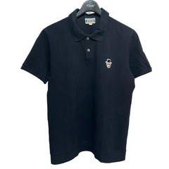Used WACKO MARIA Skull One Point Polo Shirt Black Size L 220526 (WACKO MARIA)