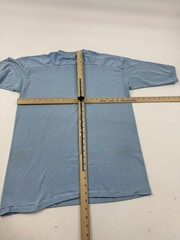 Vintage Stedman Shirt Mens Large Blue Blank Crewneck Short Sleeve Tee Basic