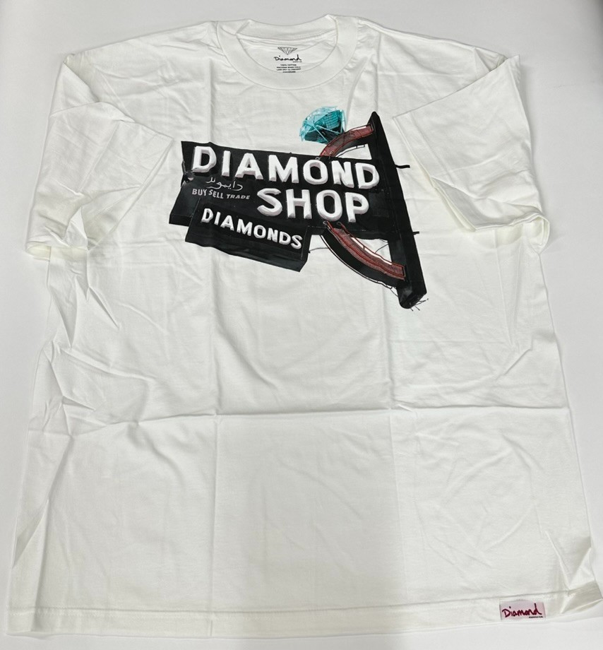 Diamond Supply Co T Shirt Size 2XL White Diamond Shop Short Sleeve Pullover