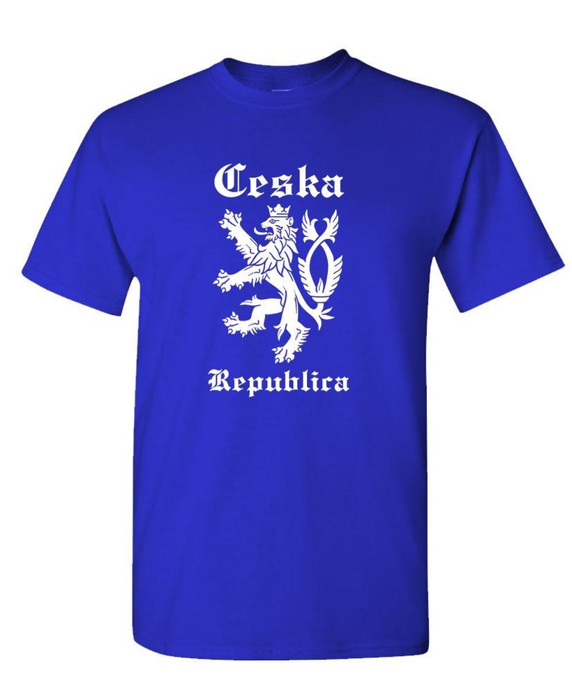 CESKA – czech republic lion rampant funny – Cotton Unisex T-Shirt