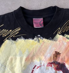 Vintage Kama Shirt Size 3XL Hand painted The Godfather Don Vito Corleone 4K Art