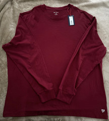 Cremieux XXL Pomegranate Long Sleeve Tee Shirt NWT