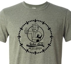 FallOut – Nuka Cola Boy – B&W – Vault Tec – Vault Boy – Soft – Fast Shipping