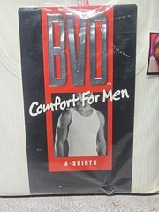 2002 BVD Brand 3 Pack Men’s XL 46-48 100% Cotton Athletic A-Shirts NIP NOS