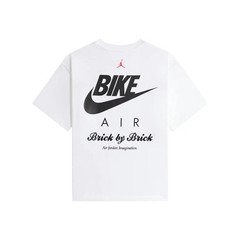 Jordan x Nigel Sylvester Bike Air Brick By Brick White T-Shirt New ✅M~XL✅NWT