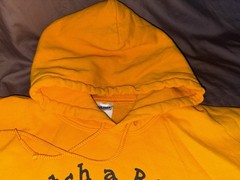 GILDAN heavy blend 2XL CATCH A RIDE TO SCHOOL YELLOW LS HOODED SWEATSHIRT NNT