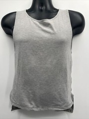Men’s Casual Solid Grey Tank Top Sleeveless Athletic Tee Shirt Size N/A