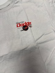 DODGE ALL OVER LOGO Gray T-Shirt (Licensed) Charger Challenger R/T Super Bee