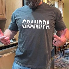Personalized Grandpa Shirt with Grandkids Names, Fathers Day Gift