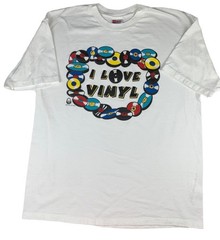 Vintage I love Vinyl Graphic Tee size XL