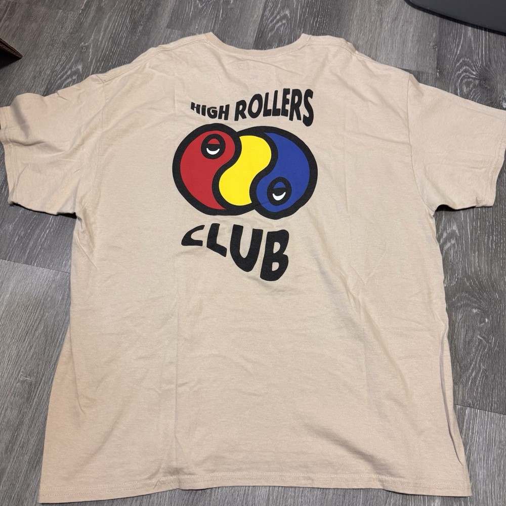 Men’s Alab High Rollers Club T-Shirt Sz XXL Streetwear Tan Colorway