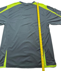 Puma Mens Training T-Shirt Black & Lime Green Gradient Halftone Football