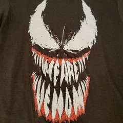 MARVEL VENOM Shirt Mens Extra Large XL Black MCU Comics WE ARE VENOM NWT