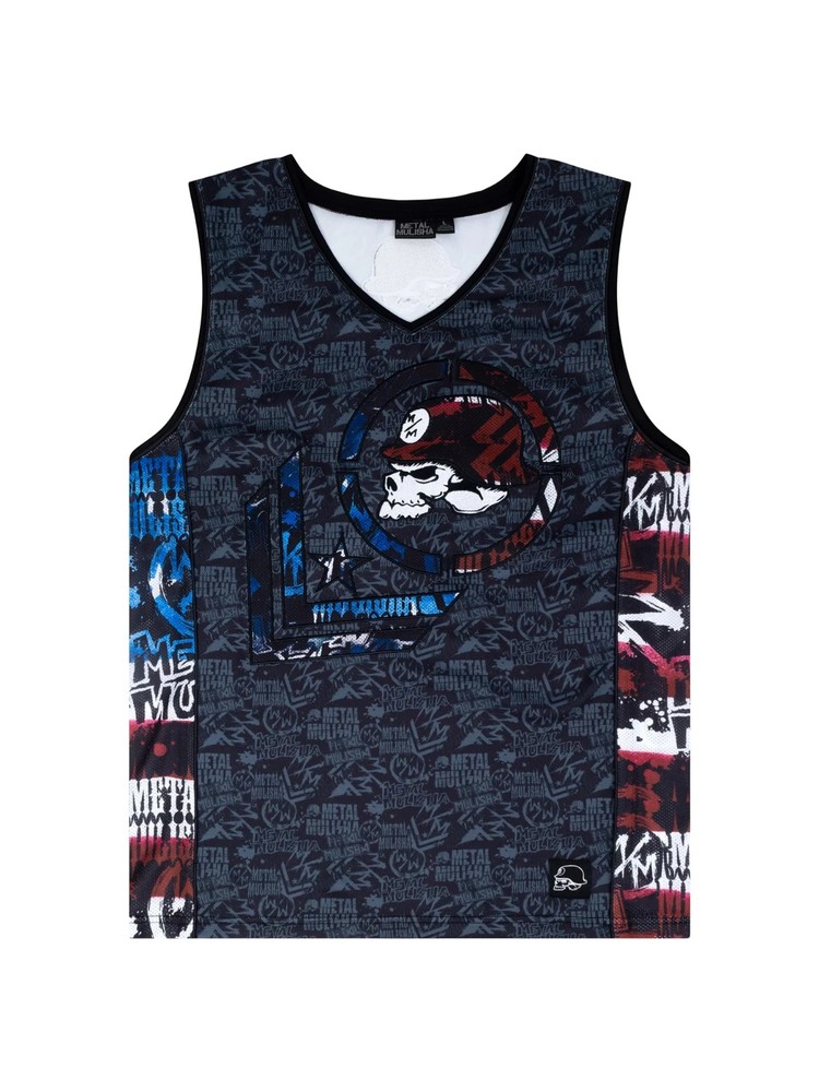 Metal Mulisha Men’s D-Lush 2 Jersey Tank Top Skull Helmet MX Logo Sleeveless Tee