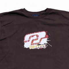 Billabong Brown Vintage Men’s Logo Splash T-shirt, Large