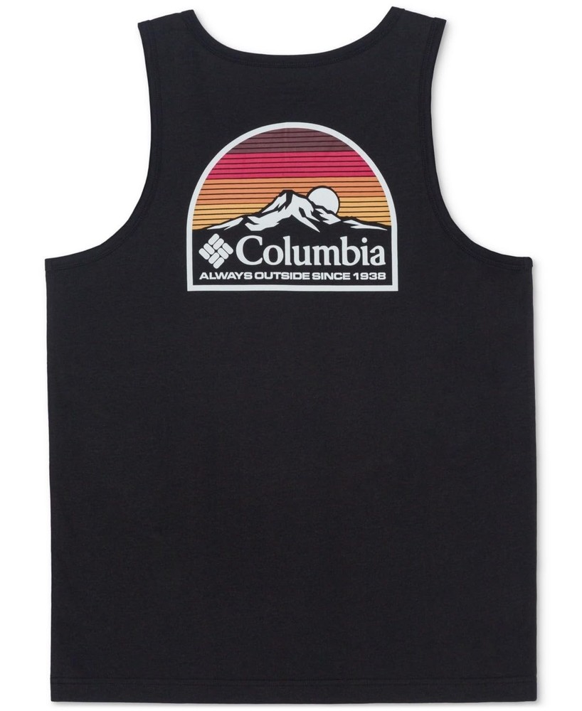 Columbia Men’s Sleeveless Tank Top Shirt Graphic Black New