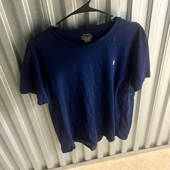 Polo Ralph Lauren Men’s Custom Slim Fit Navy Crew Neck Logo T-Shirt XL