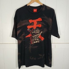 Lightsleepers Hawaii Akuma Shaka Graphic T-Shirt Mens XL Bleach Dye Streetwear
