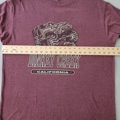 Optima Mens Burgandy Dinky creek Short Sleeve T-Shirt Size XL