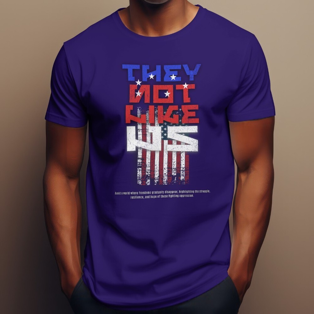“NOT LIKE US” Exclusive graphic t shirts. DTF high resolution images.