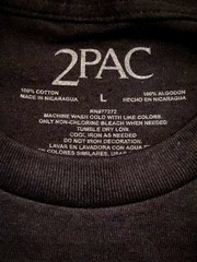 Tupac Graphic Tee Mens Large Black Rap Hip Hop Shirt Brand New Original