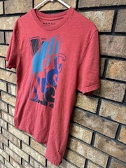 Vans Off The Wall Mens Red TShirt Shirt Small – Flaw W/ Ripped Seam As Pictured