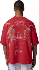 NWT Nike Air Jordan Men’s Oversized 23 Black Cat Shirt Red Size Large
