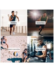 6Pack Mens Quick Dry Muscle Tank Top Gym Workout Sleeveless Shirt Gym Running