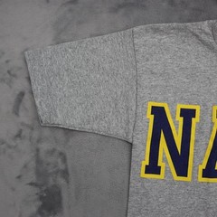 Navy Shirt Mens S Gray Blue Bayside Military Workout Run Uniform