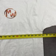 Vintage Fruit Of The Loom T Shirt Mens XL White Cotton Delta Mark Wills On Tour