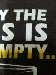The Duck Co Mens Size T-shirt The Glass Is Half Empty I Say Refill It FL Keys
