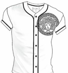 Men’s Bucheli Baseball Jersey Shirt,Italian Style,Stretch S to L….A23.