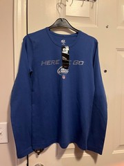 G-III Sports Bud Light Official Beer Sponsor NFL T-Shirt – HERE WE GO -Size M