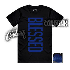 Foamposite One Deep Royal Black Ice Game T Shirt Match VERTBLS